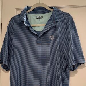 Striped Blue Men's Polo Shirt